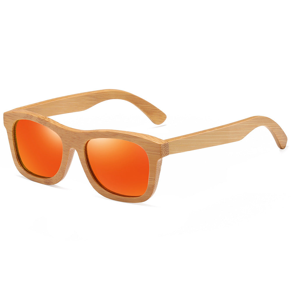 Polarized wooden sunglasses