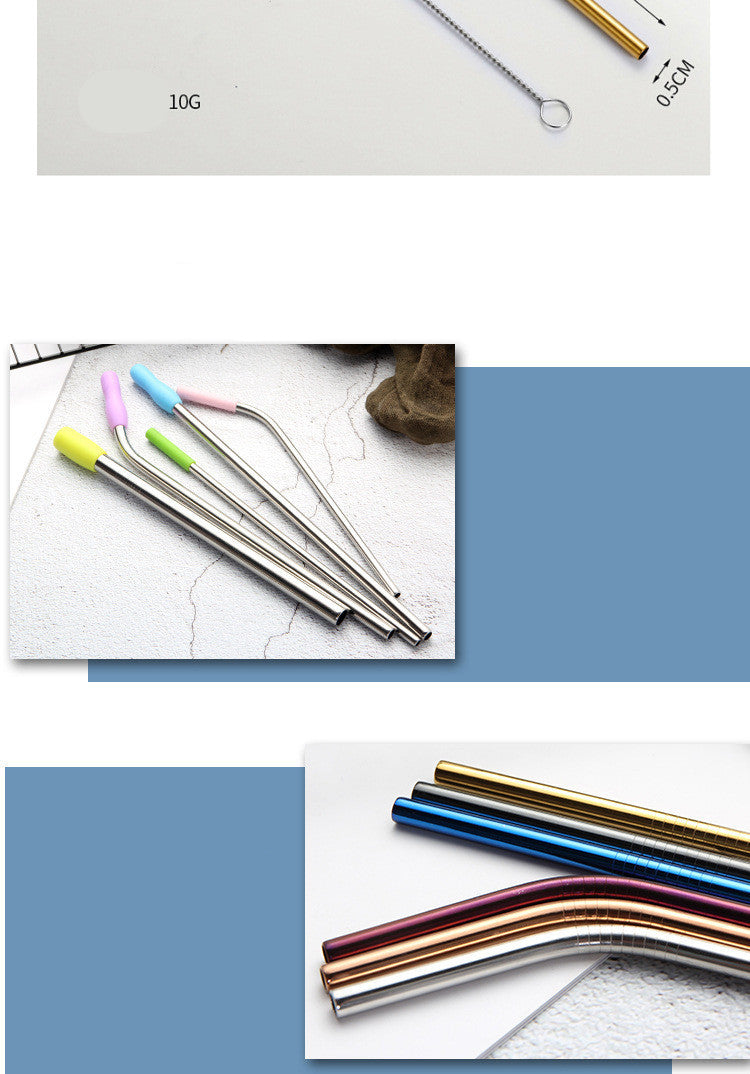 Stainless Steel Straws, Creative Colorful Metal Beverages