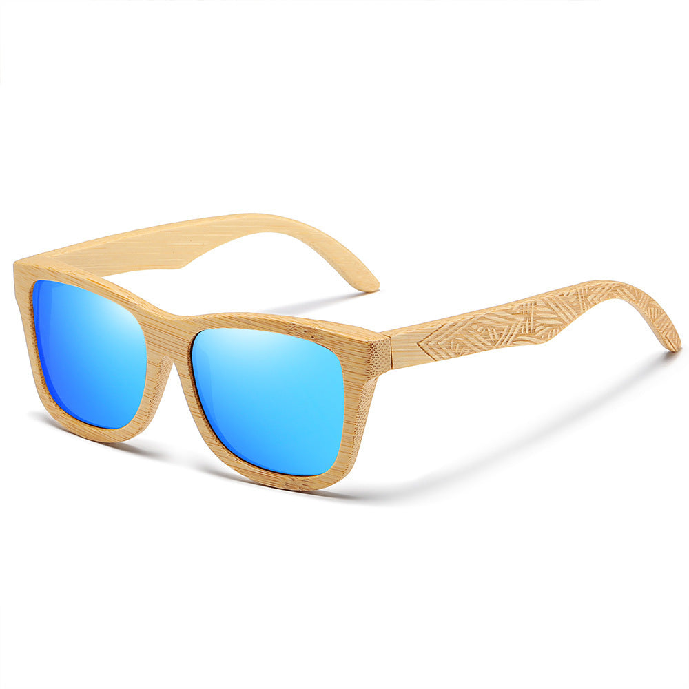 Polarized wooden sunglasses