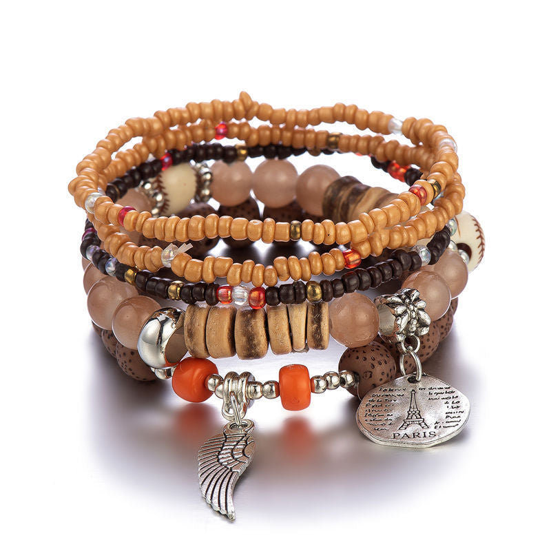 Women's Multi-layer Stretch Rice Bead Bracelets