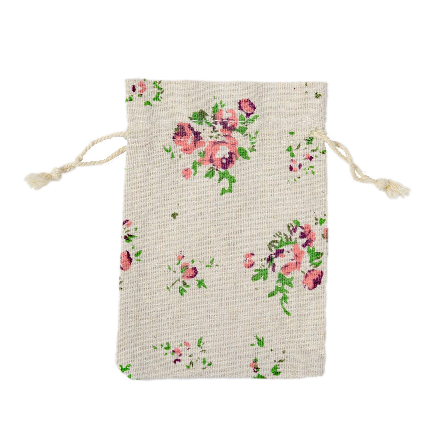 Anti-epidemic Printed Cotton And Linen  Drawstring Bag