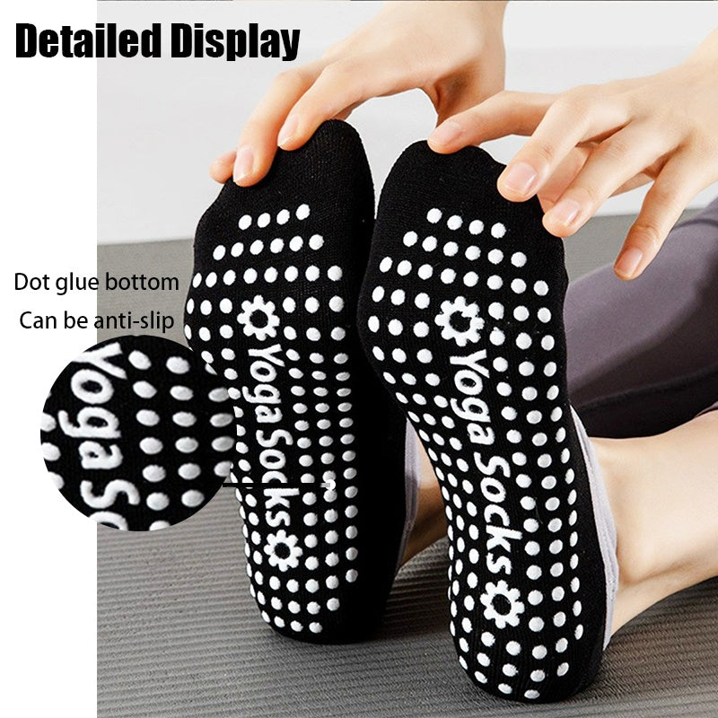 6 Pairs Women Yoga Socks  Non-Slip Grips Straps For Added Balance And Stability Ideal For Pilates Pure Barre Ballet Dance Barefoot