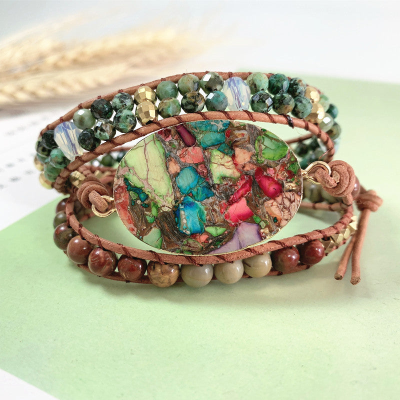 Stone color emperor stone bracelet