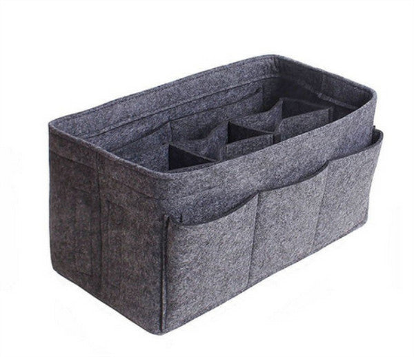 Women's Large Capacity Felt Multifunctional Cosmetic Storage Organizer Bag