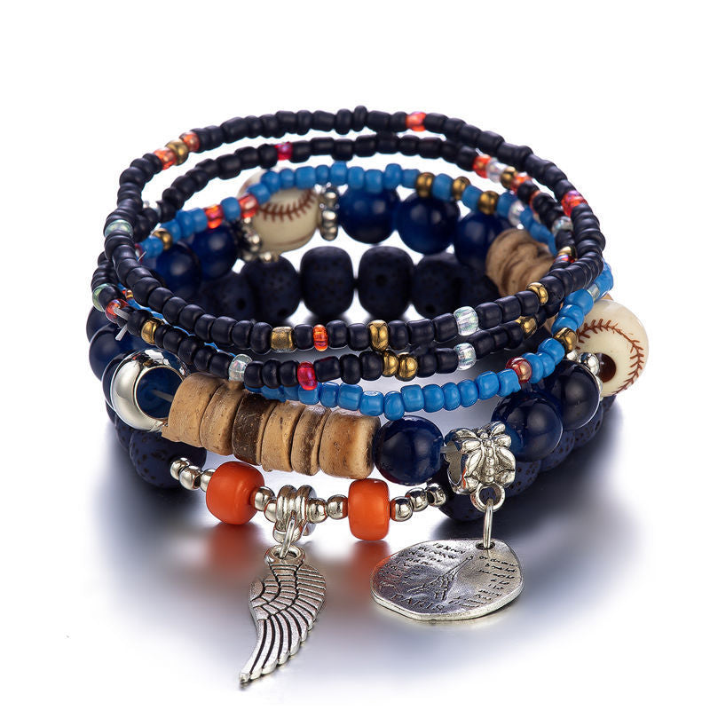 Women's Multi-layer Stretch Rice Bead Bracelets