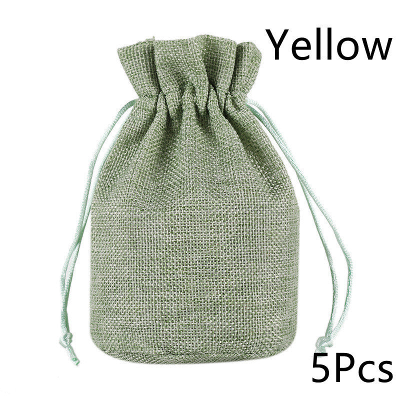 Cotton Linen Bamboo Charcoal Storage Drawstring Bag