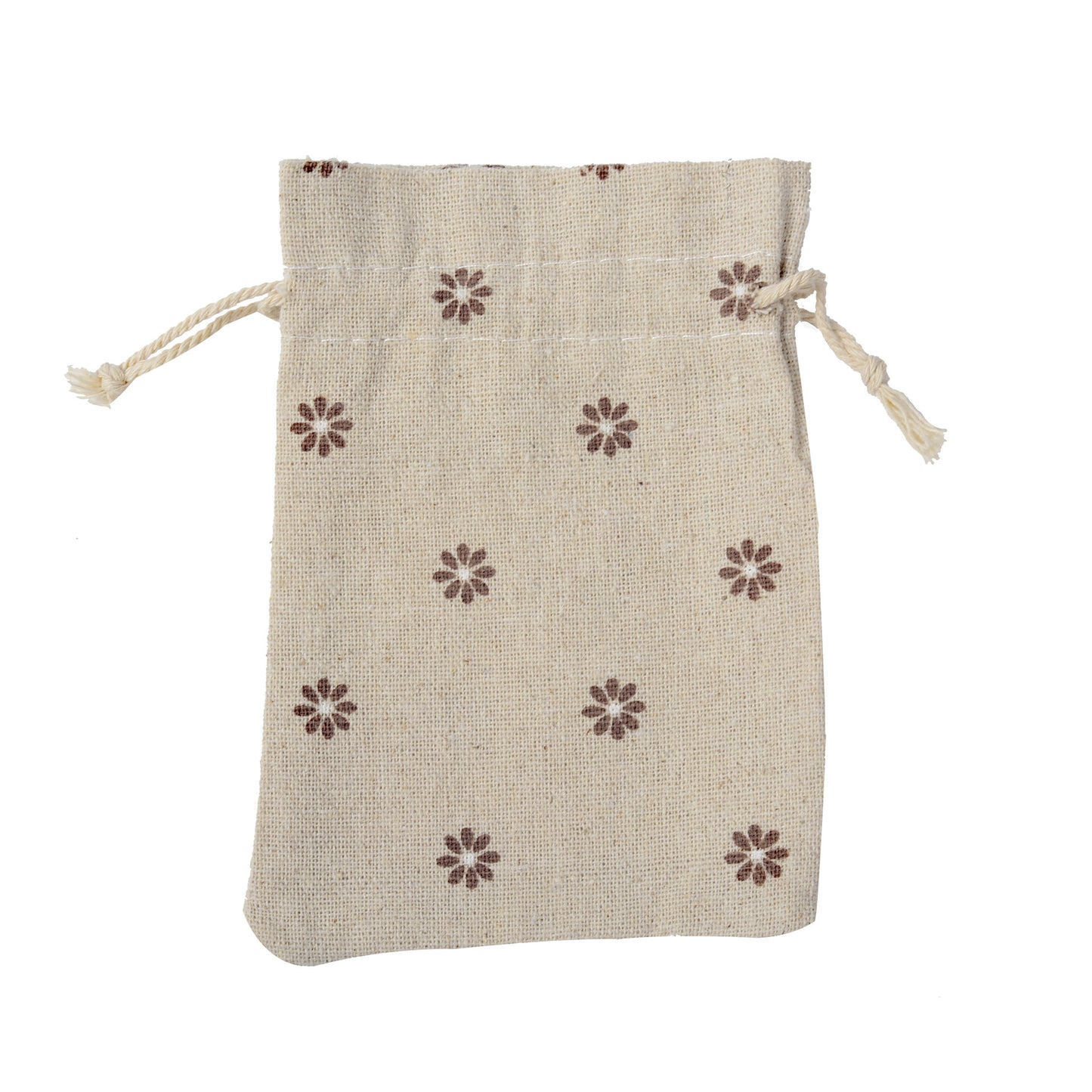 Anti-epidemic Printed Cotton And Linen  Drawstring Bag