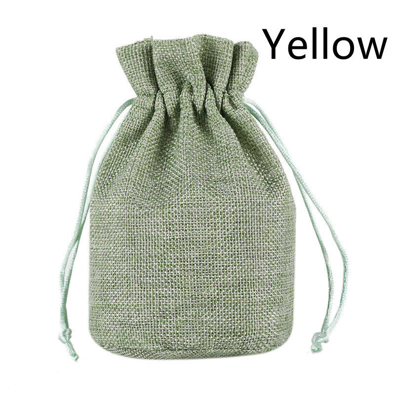 Cotton Linen Bamboo Charcoal Storage Drawstring Bag