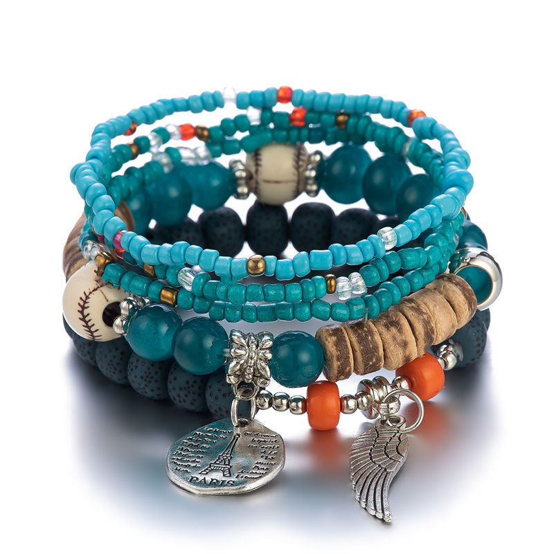 Women's Multi-layer Stretch Rice Bead Bracelets