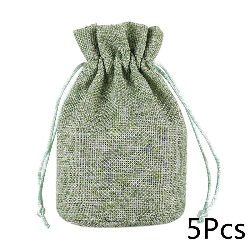 Cotton Linen Bamboo Charcoal Storage Drawstring Bag