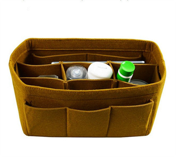 Women's Large Capacity Felt Multifunctional Cosmetic Storage Organizer Bag