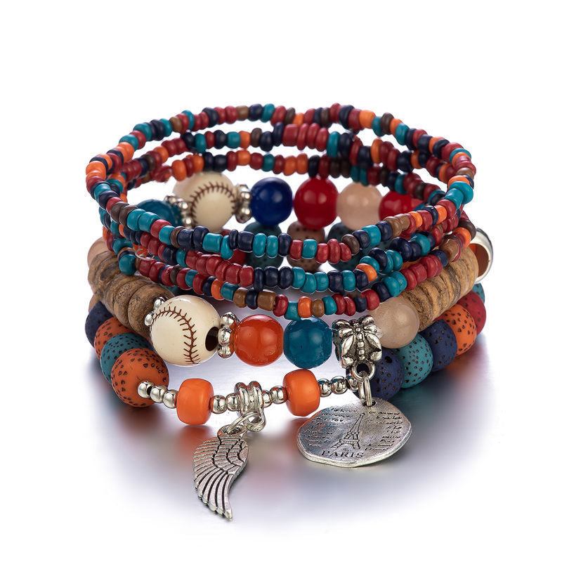 Women's Multi-layer Stretch Rice Bead Bracelets