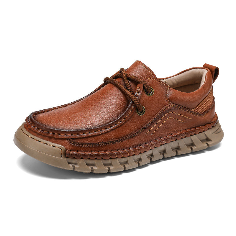 Hand-stitched Business Leather Shoes Outdoor Leisure