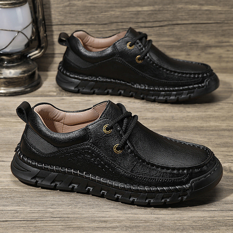 Hand-stitched Business Leather Shoes Outdoor Leisure