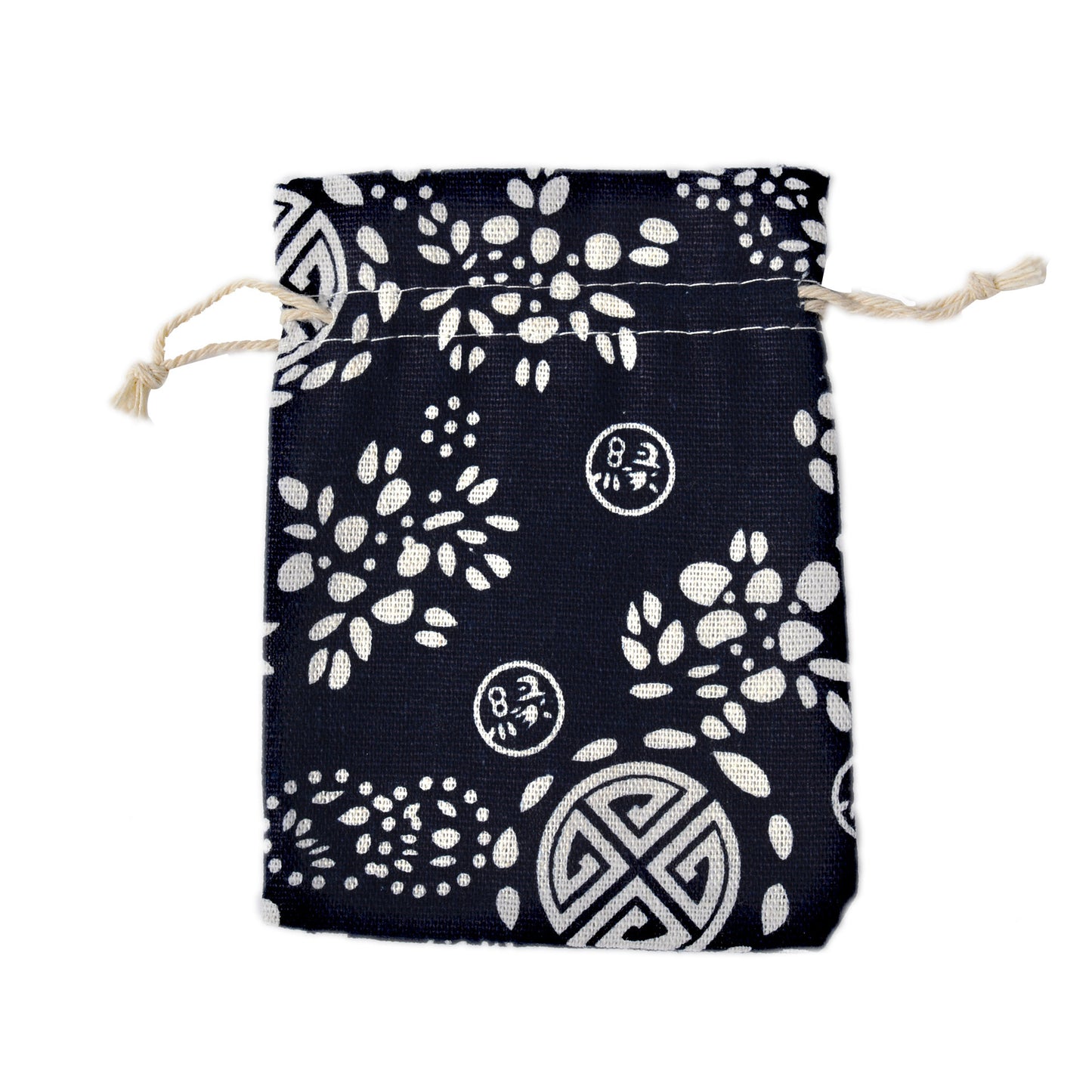 Anti-epidemic Printed Cotton And Linen  Drawstring Bag