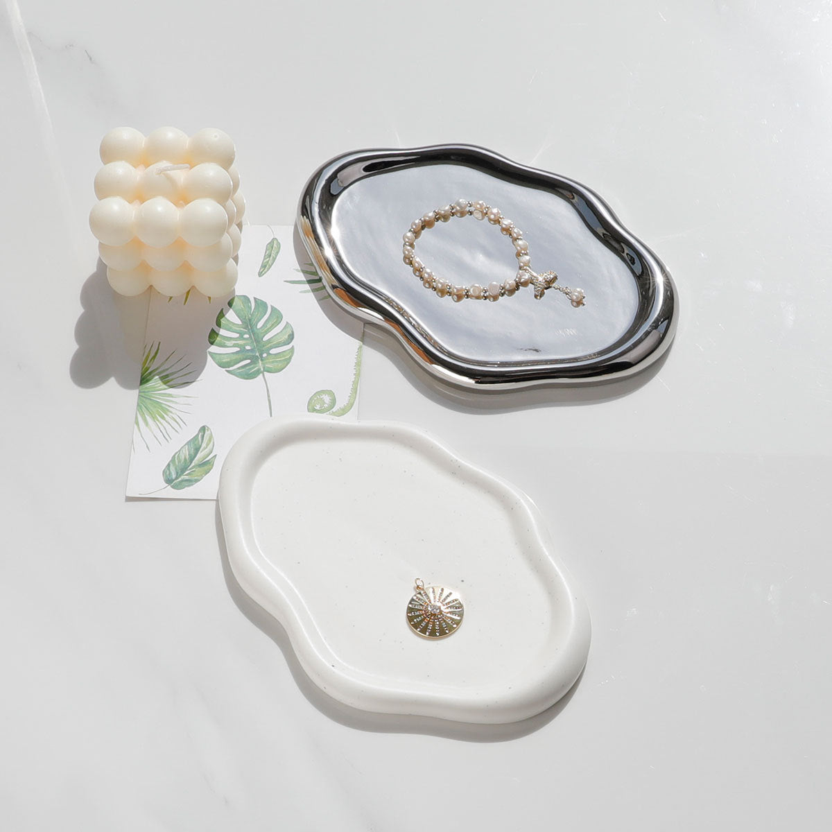 Ceramic Jewelry Storage Irregular Aromatherapy Tray