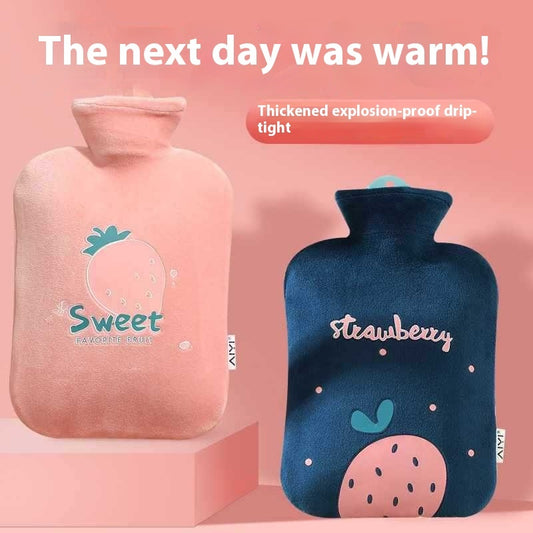 Plush Thickened Explosion-proof Cute Hot Compress Hot Water Bag